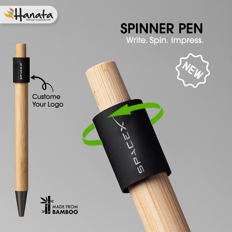 4 Hanata Gift Spinner Bamboo Pen